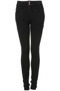 Черные джинсы Topshop с завышенной талией