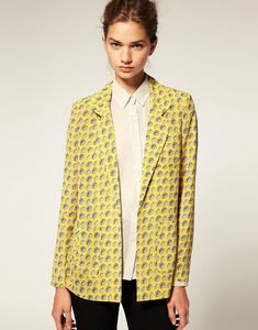 ASOS Suitcase Print Blazer