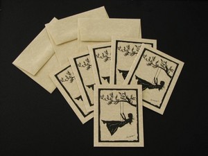 Girl on a Swing - Set of 6 note cards