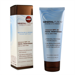 Mineral Fusion, Mineral SPF 40 Facial Moisturizer, For All Skin types, 3.4 oz (96 g)