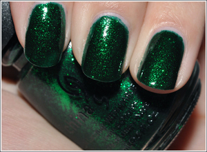 Лак для ногтей China Glaze - Emerald Sparkle