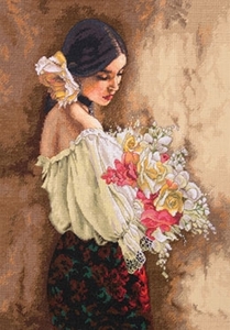 Dimensions Gold Collection 70-35274  "Woman With Bouquet "