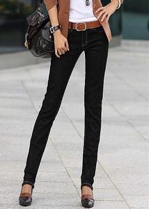 черные узкие джинсы