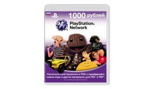 Карта оплаты Sony PS3 PSN