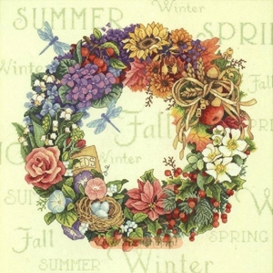 Набор для вышивания 35040C Wreath of all Seasons (Dimensions)