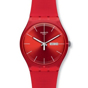 красные часики Swatch =)