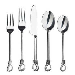 Gourmet Settings Twist 20-Piece Flatware Set