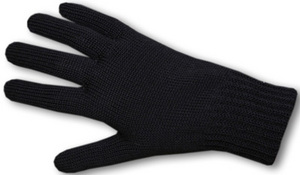 Простые черные перчатки