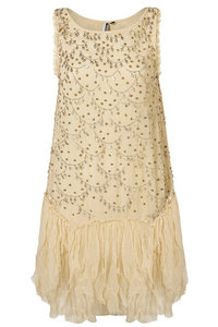 LIMITED EDITION Scallop Embellished Drop Waisted Dress