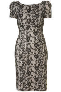 Bonded Lace Pencil Dress