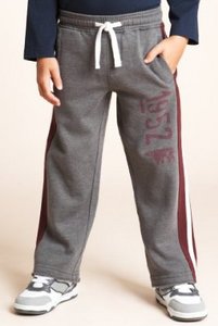 Cotton Blend Contrast Drawstring Joggers