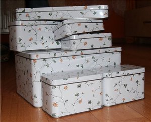 Жестяные емкости , прямоуголные