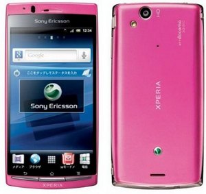 Sony Ericsson XPERIA arc S pink