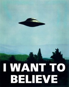 плакат I want to believe