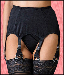 V-Clip 6 Strap (12 Clip) Suspender Belt XS