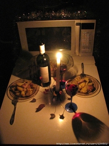 ужин при свечах