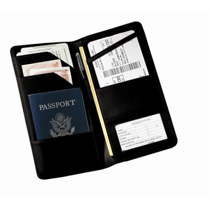 Leather passport cover