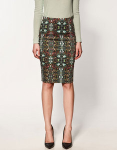 Zara printed skirt