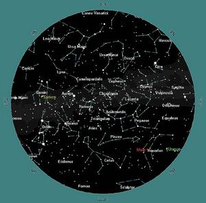 карта звёздного неба