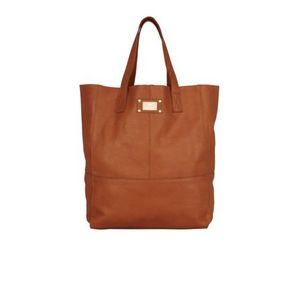 River Island beige leather tote bag