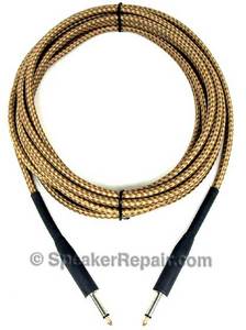 Tweed guitar cables