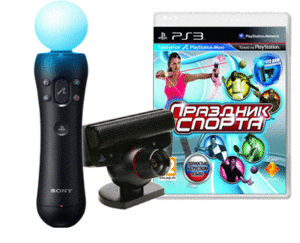 Playstation Move: Starter Pack (inc. Motion Controller +Eye Camera + Праздник Спорта)(PS3)