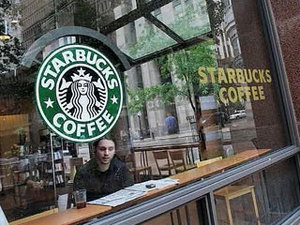 в Starbucks в хорошей компании)