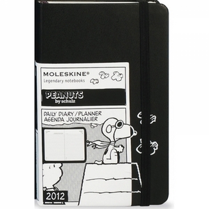 Ежедневник "Peanuts" (2012), Moleskine, Pocket, черный (арт. DPE12DC2REN)