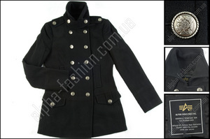 Пальто Ladies Wool Long Peacoat Alpha