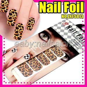 Foils in Leopard Print Design Nail Art Foil Stickers
