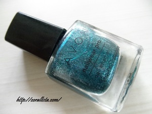 AVON nailwer pro Sequined Turquoise