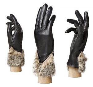 теплые кожаные перчатки
