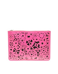 Клатч ASOS Lazer Cut Zip Top Clutch