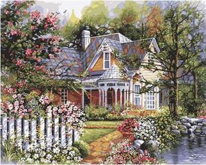 Раскраска по номерам "Викторианский сад"