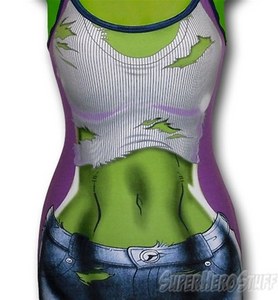 She Hulk Junior Womens Cami and Panty Set