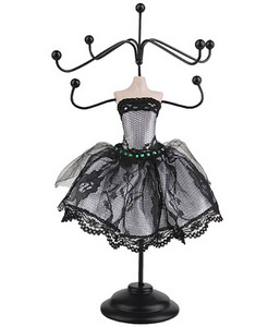 Lace Gown Mannequin Jewelry Stand