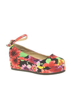 ASOS VERITY Mary Jane Flatforms Flowers