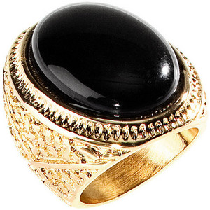 &#9679; H&M Ring With Black Stone