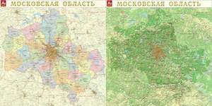 Большую настенную карту московской области