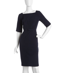 Single Belted Sheath Dress