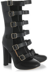 Chlo&#233;    Multi-strap leather pumps