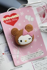 Hello Kitty Cookie Earphone Cord Wrap Winder