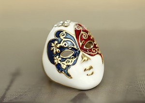 Unique Mask Finger Ring