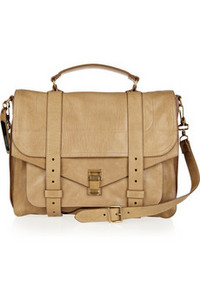 beige satchel