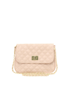 ASOS Nude Quilted Lock Across Body Bag