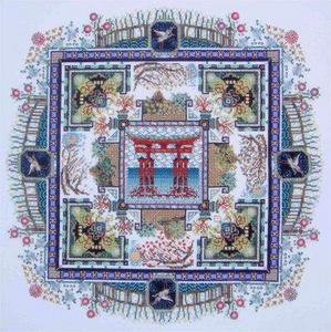 Pattern "Japanese Garden Mandala" by Ch&#226;telaine Designs