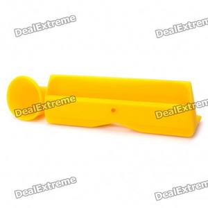 Silicone Horn Stand Amplifier Speaker for iPad 2 - Yellow