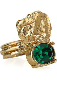 YVES SAINT LAURENT Arty Too gold-plated Swarovski crystal ring