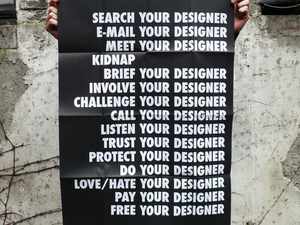 poster kidnap your designer