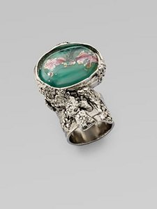 Yves Saint Laurent Art Glass Ring